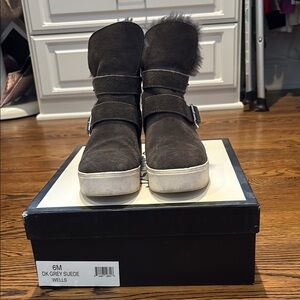 J Slide Wedge Sneakers